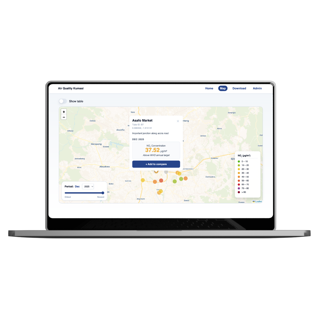 KNMI Luchtkwaliteit Webportaal Desktop